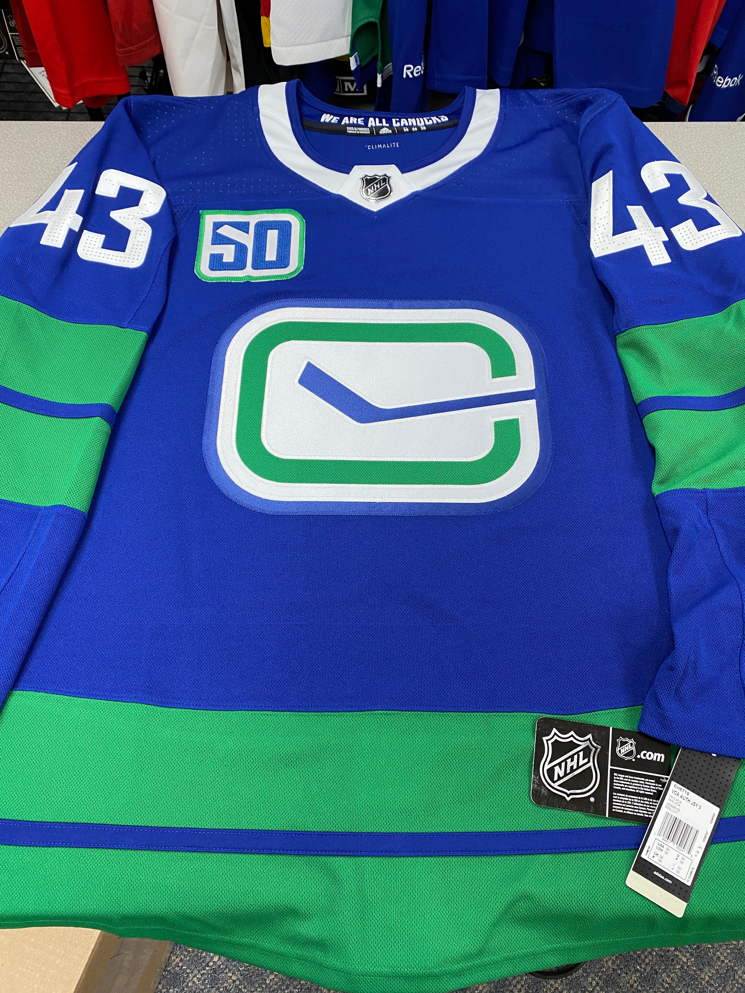 canucks hughes jersey