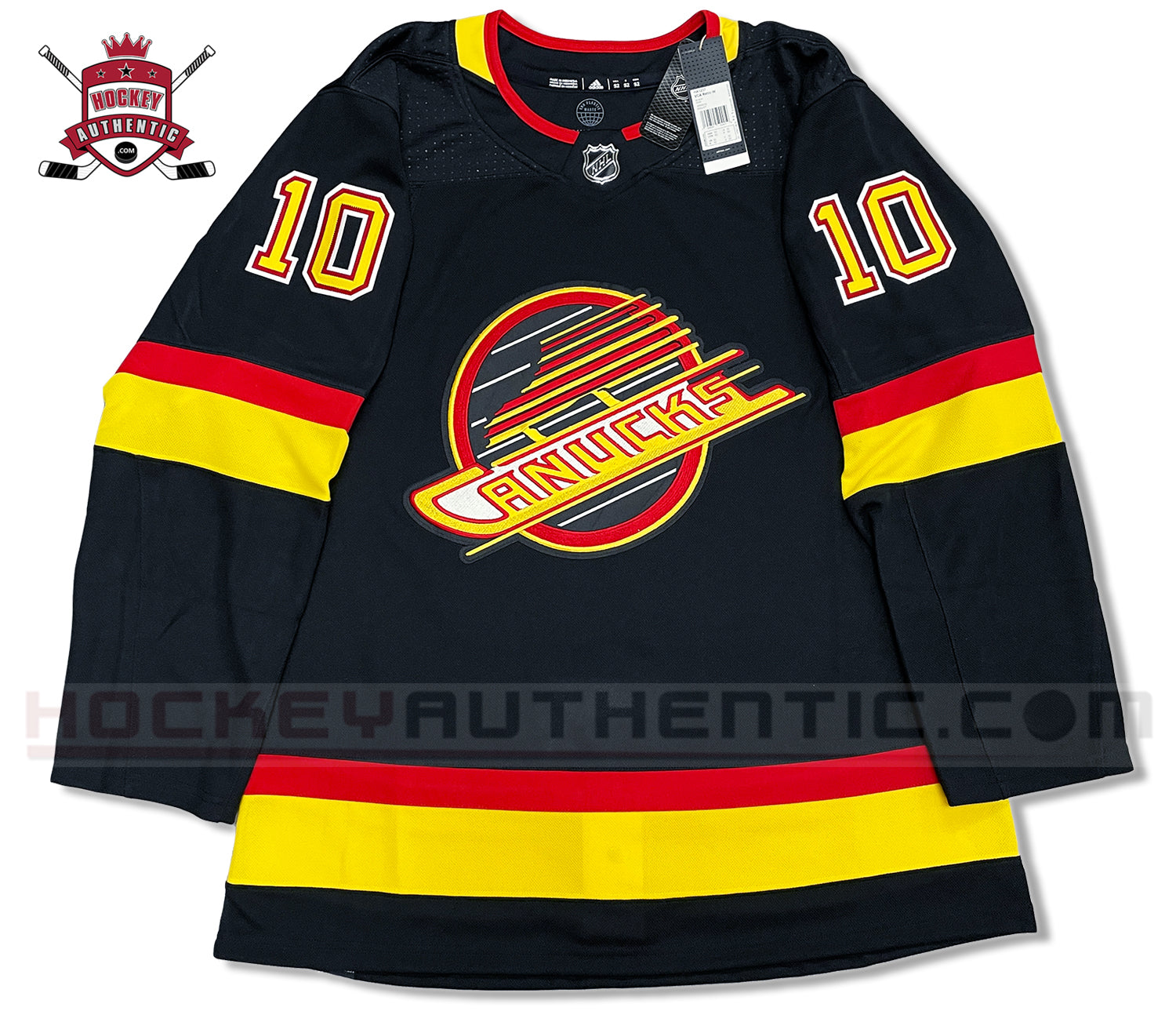 PAVEL BURE VANCOUVER CANUCKS RETRO BLACK SKATE AUTHENTIC ADIDAS NHL JERSEY (PRIMEGREEN MODEL)