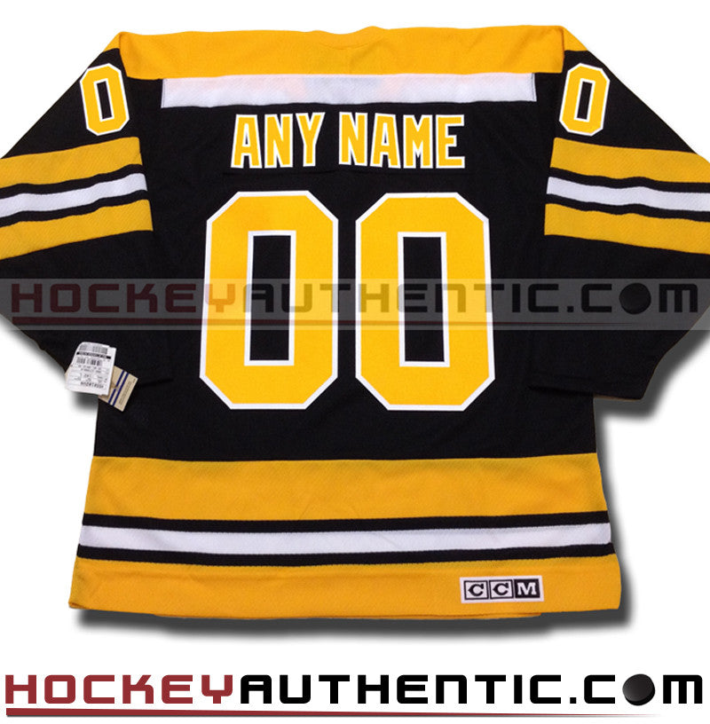 ANY NAME AND NUMBER BOSTON BRUINS CCM VINTAGE 1970 REPLICA NHL JERSEY