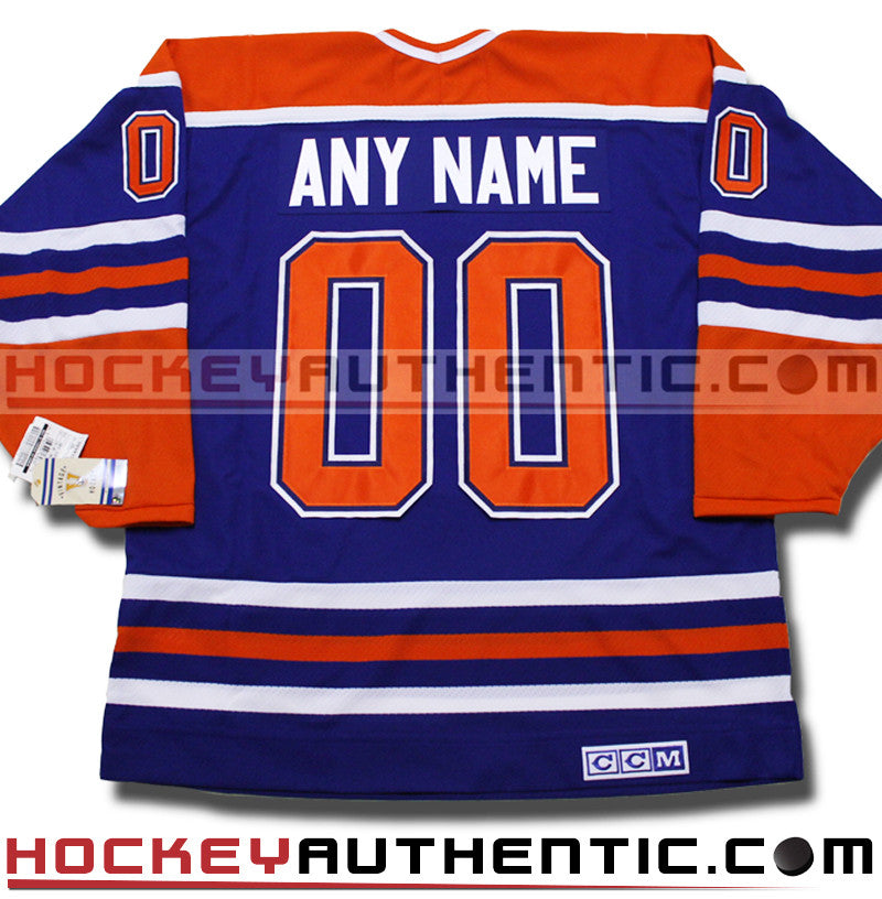 ANY NAME AND NUMBER EDMONTON OILERS CCM 