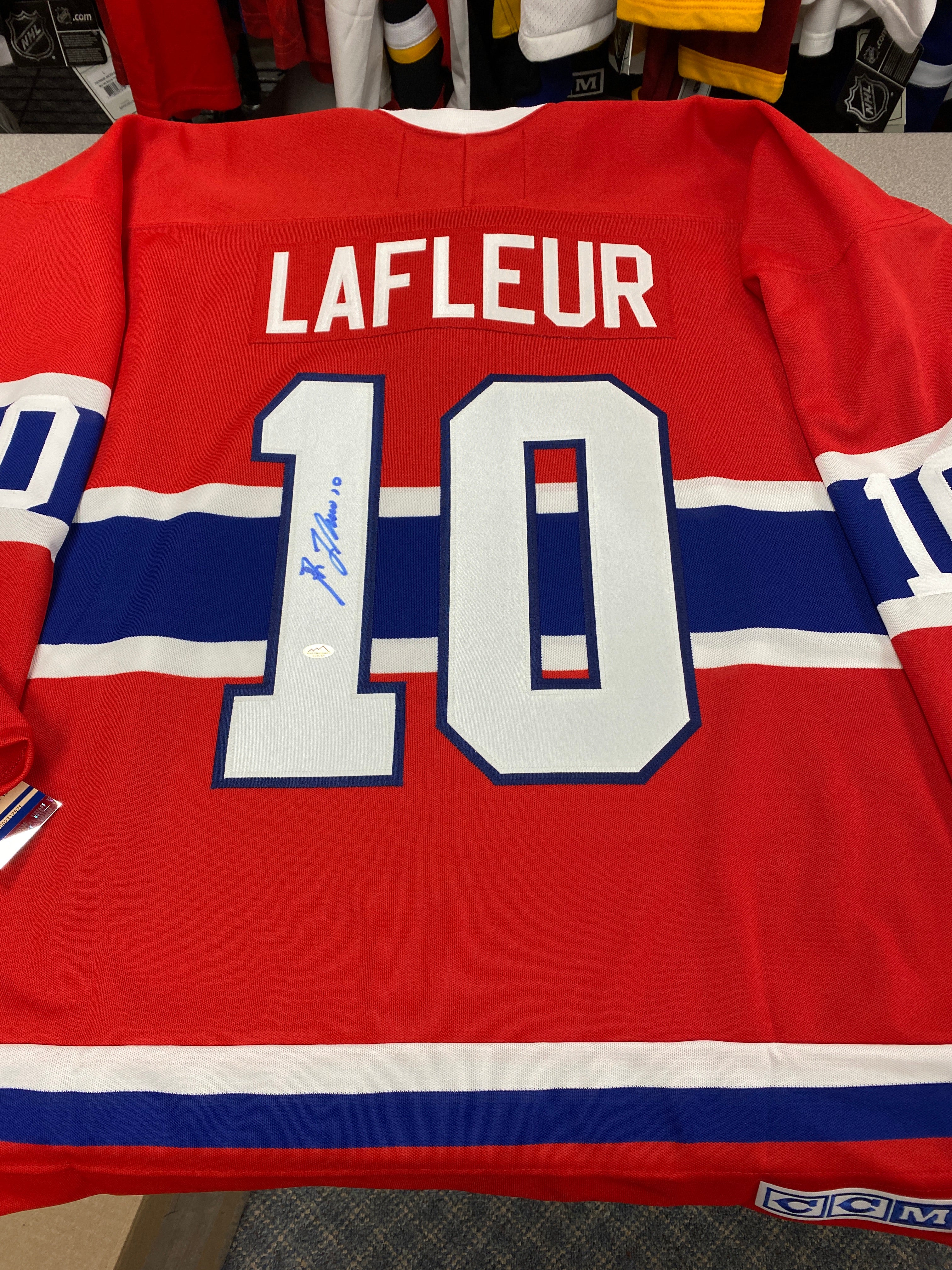 guy lafleur signed jersey authentic