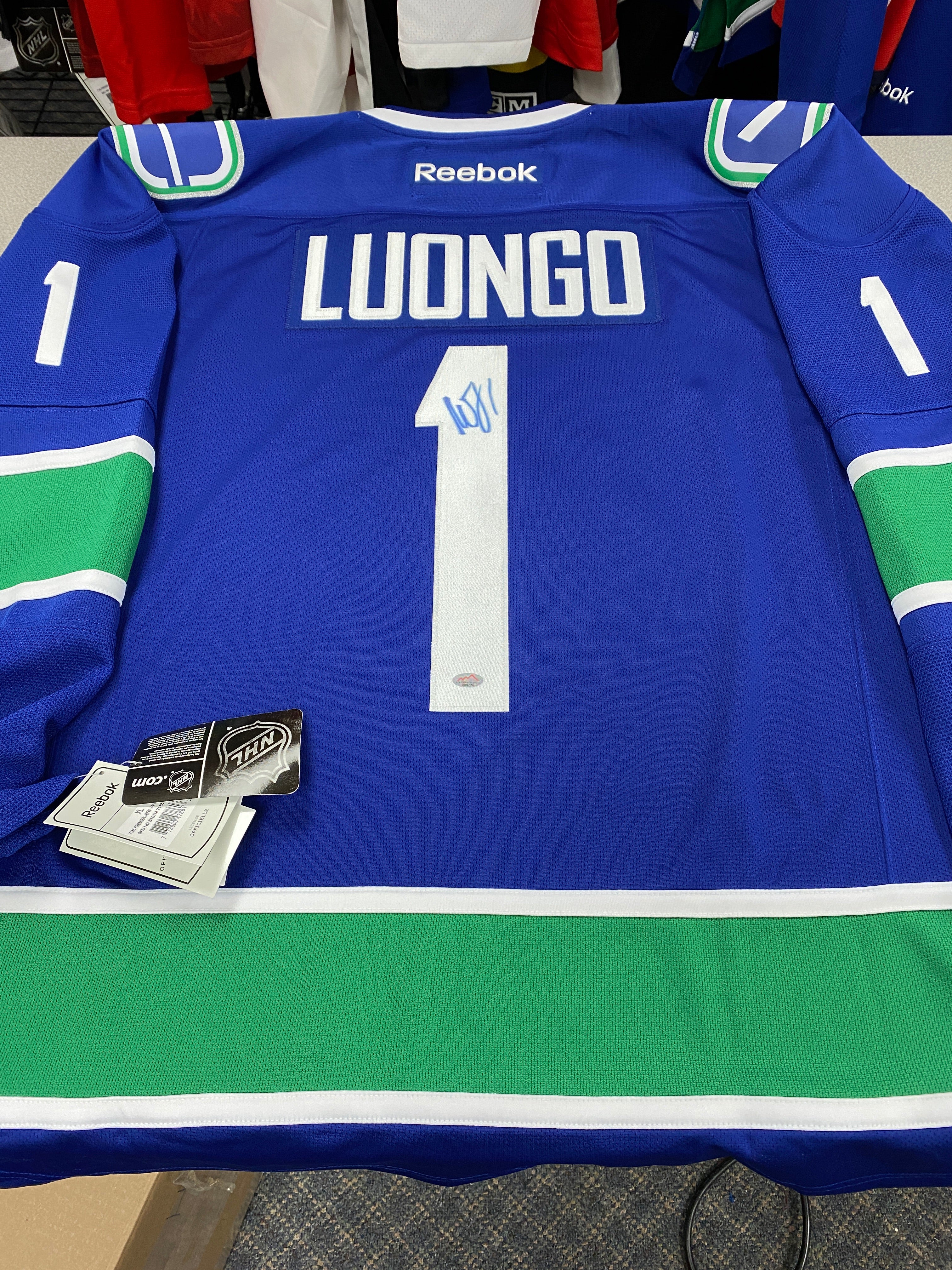 signed luongo jersey