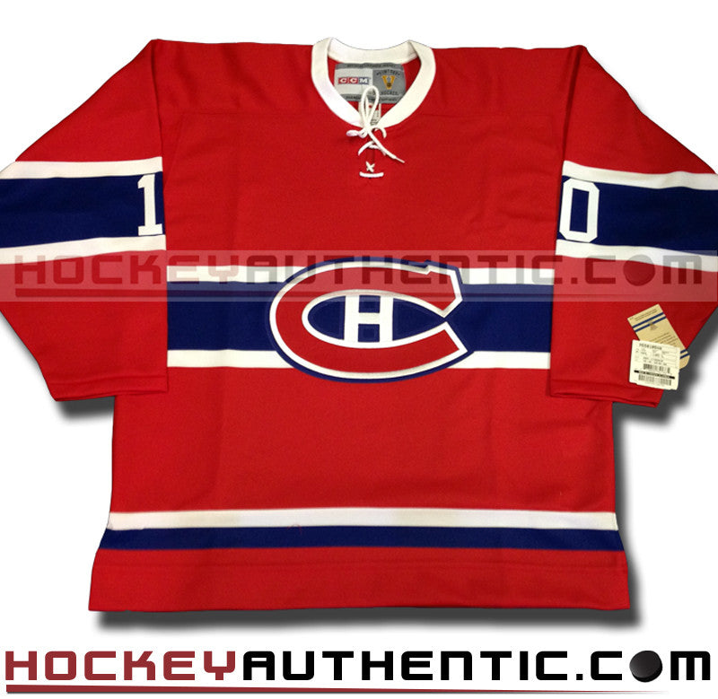 GUY LAFLEUR SIGNED MONTREAL CANADIENS CCM VINTAGE 1973 REPLICA NHL JERSEY