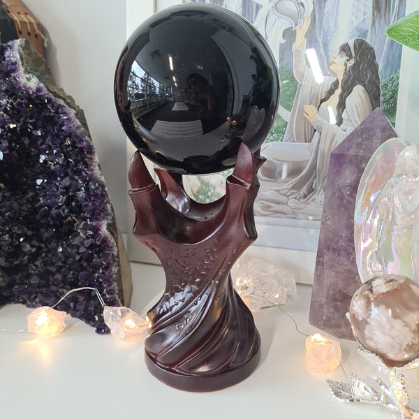 Black Obsidian with Claw Stand