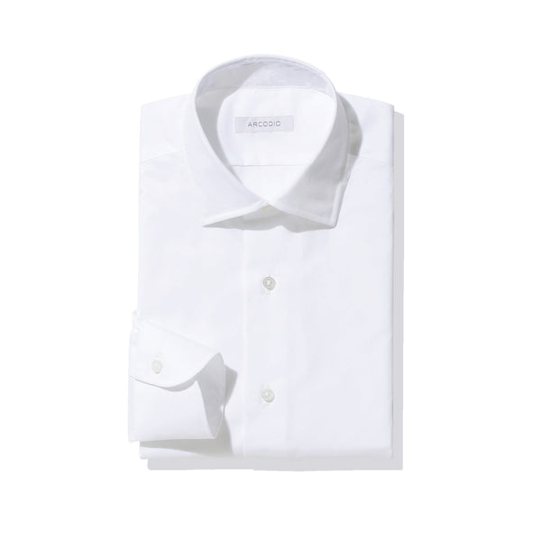 Dress Shirts GINO Hybrid Easy Care Broadcloth<br>White