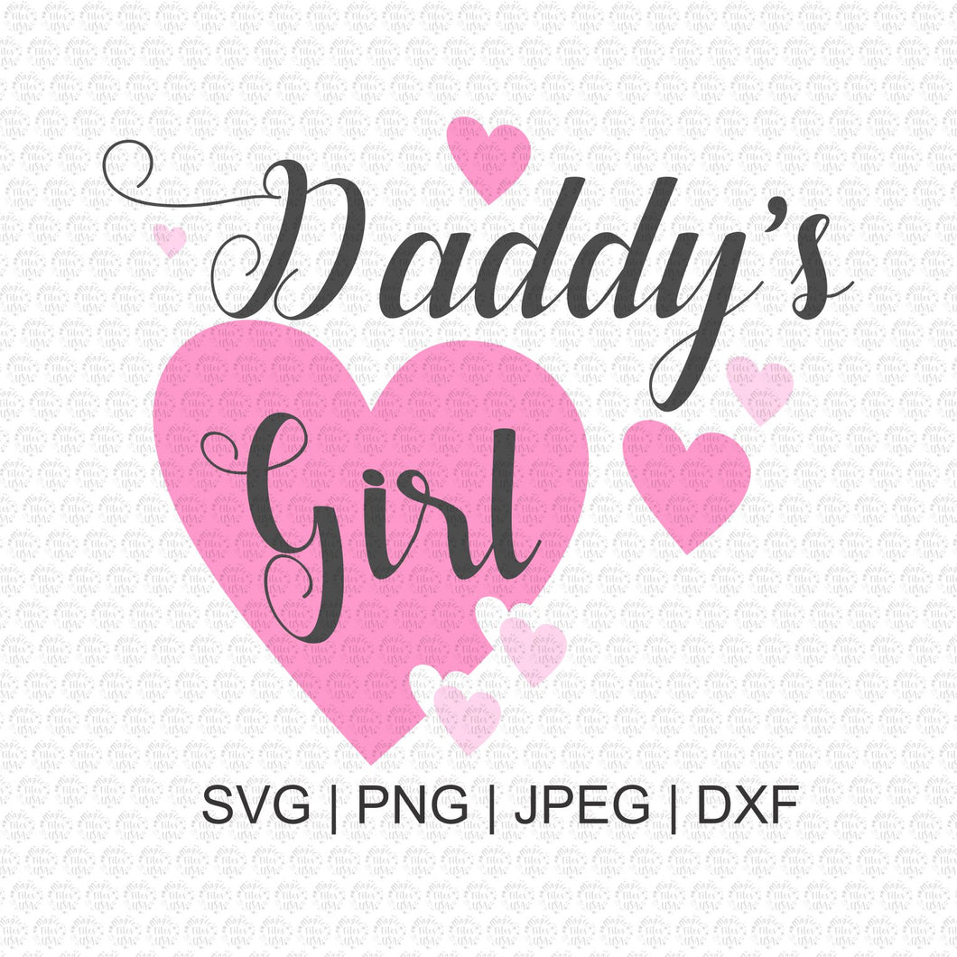 Download Daddys Girl Svg Svg Files Daddys Girl Silhouette Svg Cricut Svg Trend Svg My Easy Files