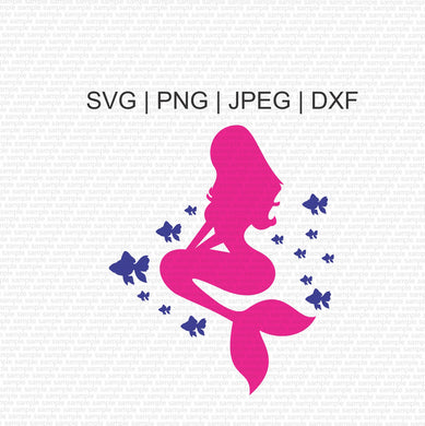 Download Mermaid Svg Files Mermaid Silhouette Files Mermaid Cricut Files My Easy Files