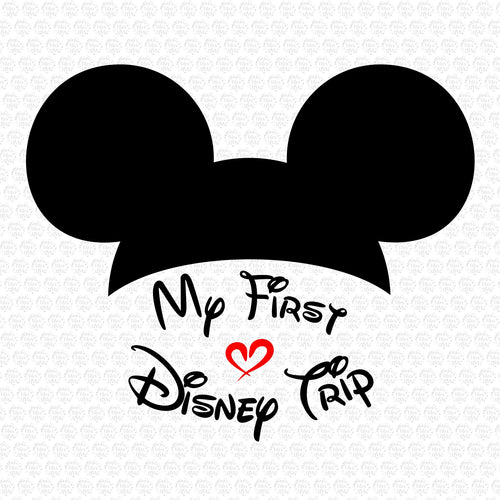 Mickey Mouse Silhouette My First Disney Trip Svg, Mickey Svg, Svg