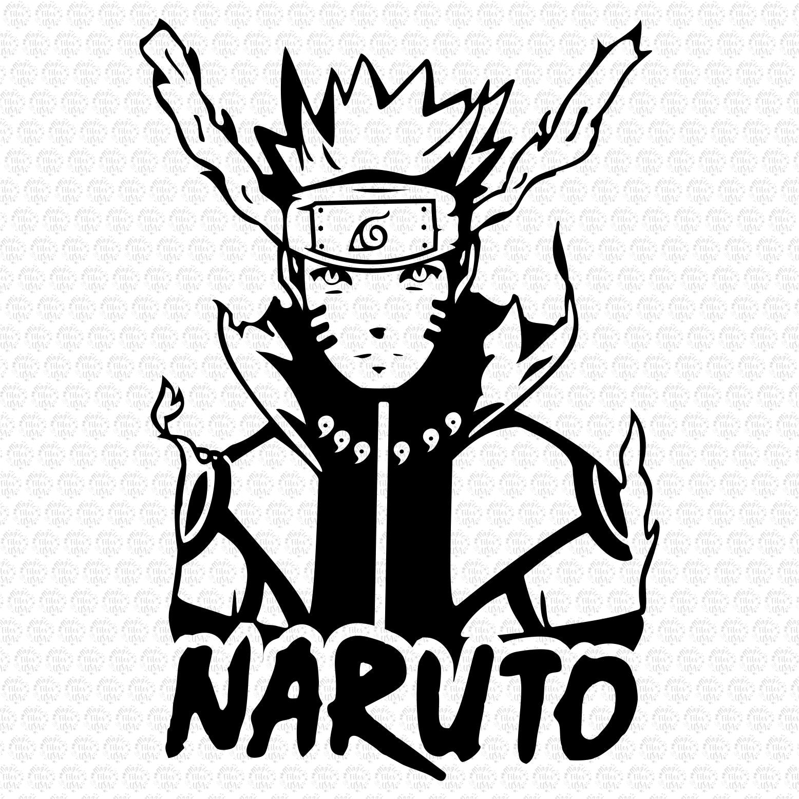 Download Naruto Black Svg Cut File Vinyl Silhouette Cricut Svg Files My Easy Files