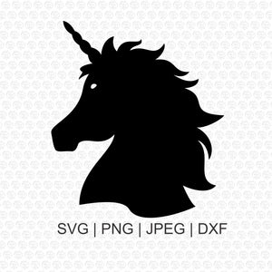Download Unicorn Head Svg Svg Files Unicorn Vector Silhouette Svg Cricut Svg Trend Svg My Easy Files