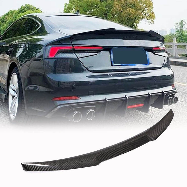 Audi A5 S5 B9 B9 5 M4 Style Carbon Fiber Rear Trunk Lip Spoiler Wing N