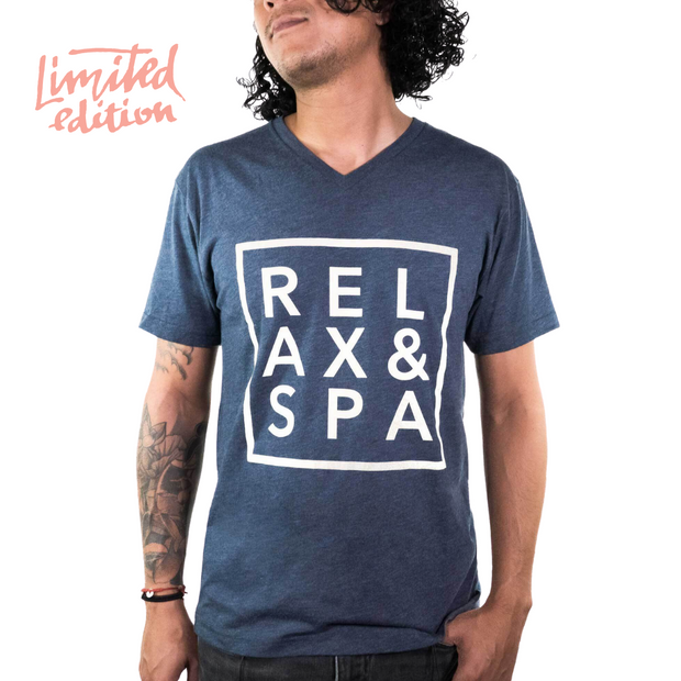 Limited Edition Promotion Relax & Spa Unisex Vneck Live Love Spa