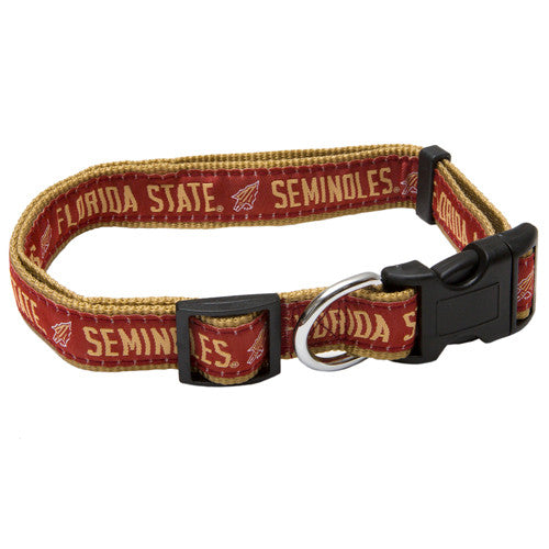 fsu leather dog collar