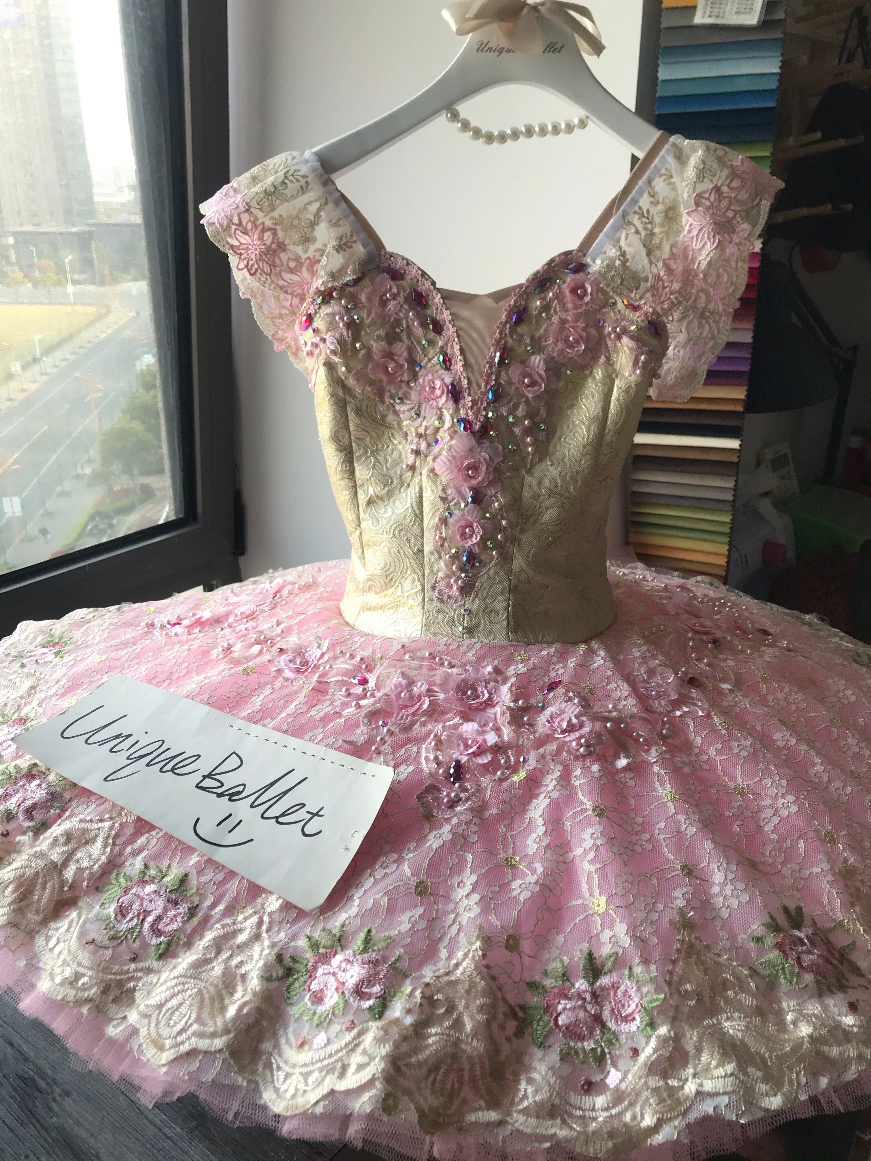 Professional Pink Sleeping Beauty Princess Aurora Classical Ballet Tut Uniqueballet 