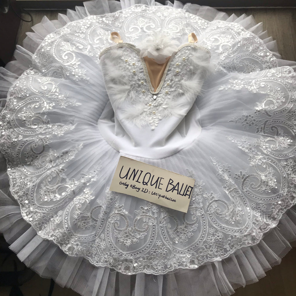 White Swan Lake Classic Ballet Tutu Costume Half Professional 5cwhtw Uniqueballet 