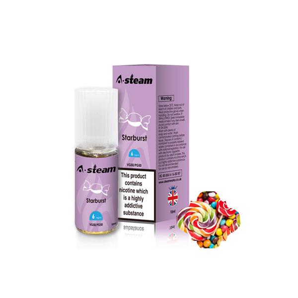 A-Steam Fruit Flavours 6MG 10ML (50VG/50PG)