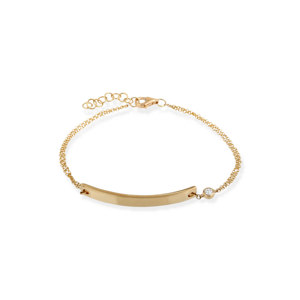 Dainty Gold Oval Link Bracelet - The Vintage Pearl