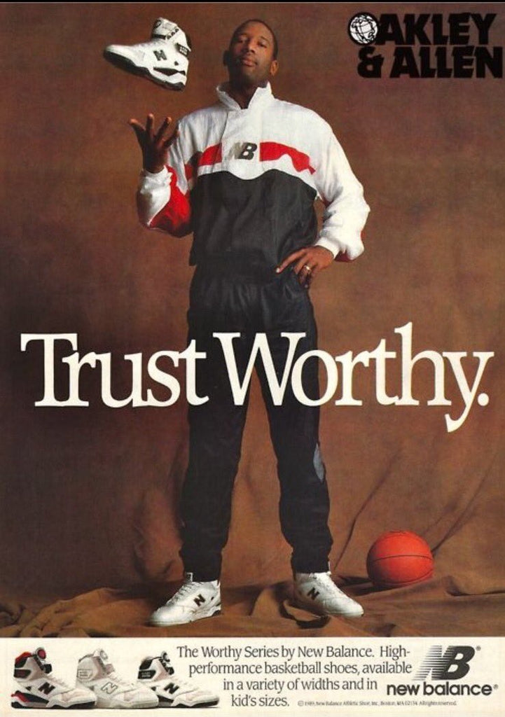 james worthy in vintage new balance basketball ad