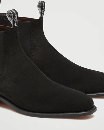 R.M. WILLIAMS BOOTS THE YEARLING G SUEDE BLACK