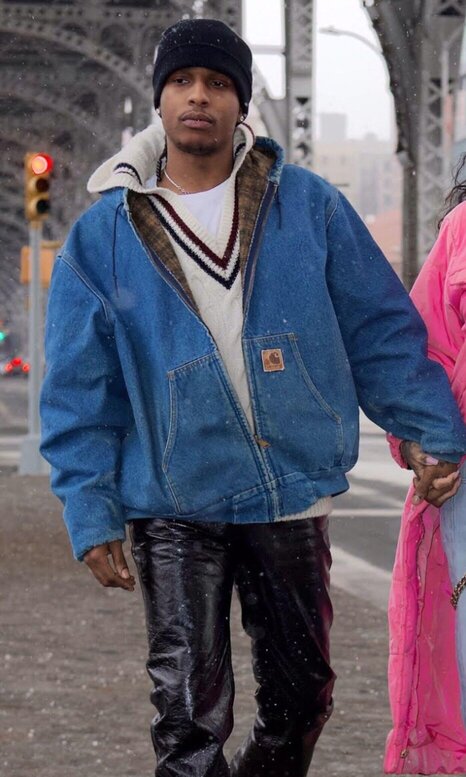 ASAP Rocky Wearing a Vintage Carhartt Active Jacket