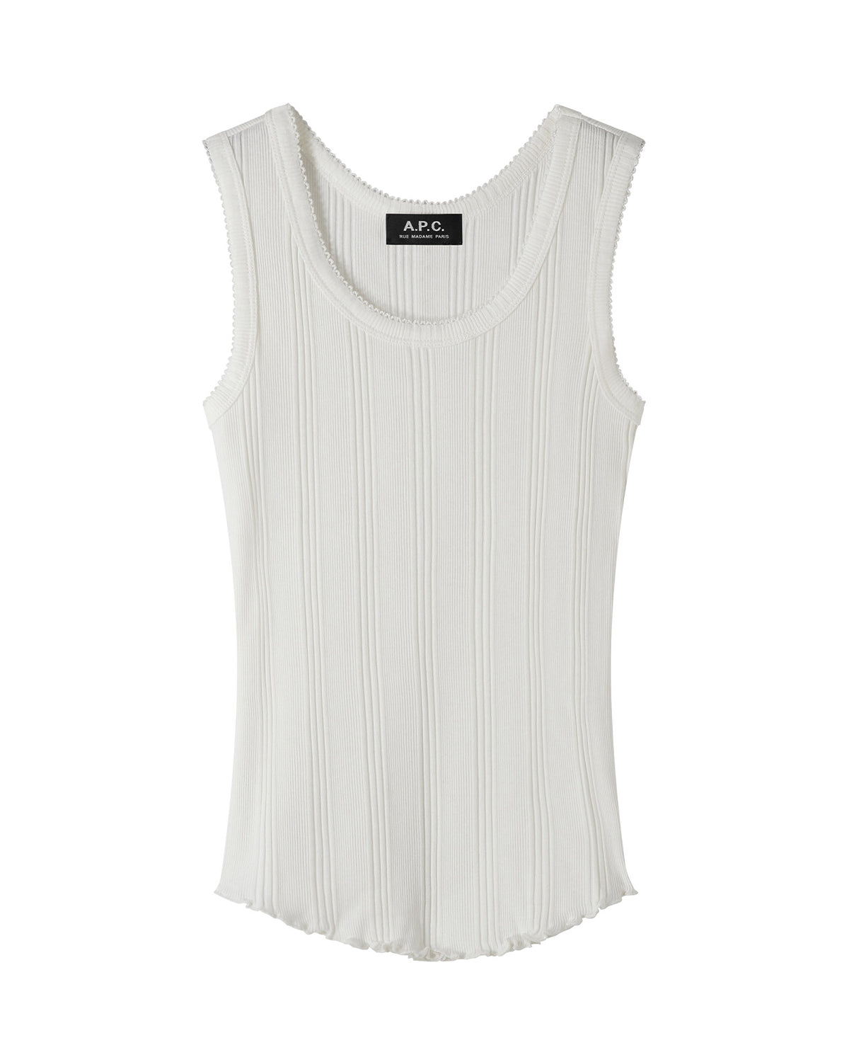 A.P.C. – Tanktop Lolita White – Tenue de Nîmes