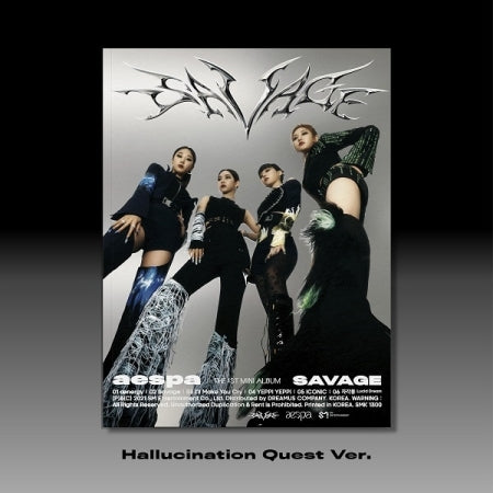 AESPA - [Savage] 1st Mimi Album HALLUCINATION QUEST Version
– kpopalbums.com