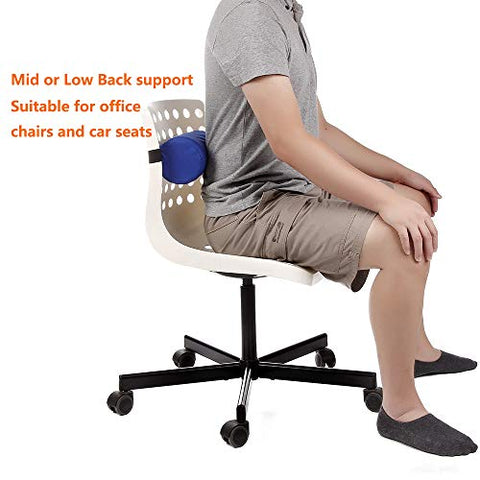 Neppt Lumbar Roll Support Pillow Cushion Firm Backrest Spine