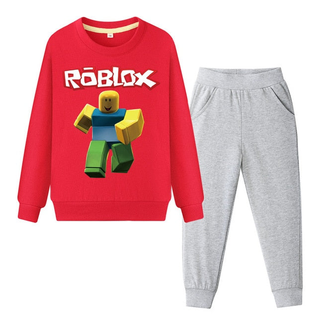 Roblox Clothing Sets Sweatshirt Pants Tracksuits Boys Girls Long Sle 247clothes - roblox girl pants file