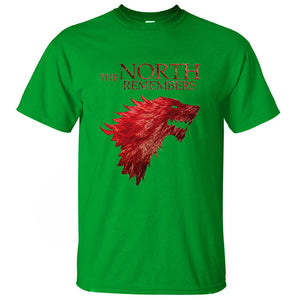 Game Of Thrones House Stark The North Remembers T Shirt Men - house s t a r k of the north roblox