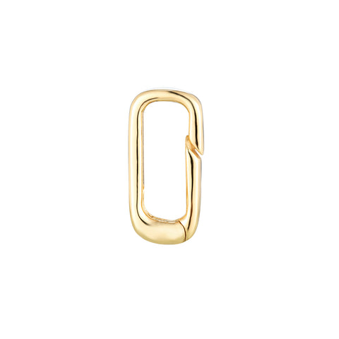 oval clasp connector - seol gold