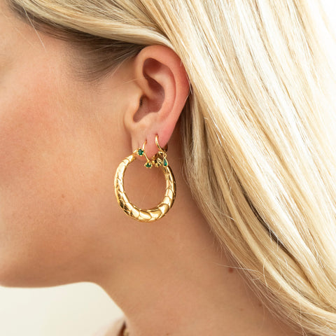 hoop earrings - seol gold