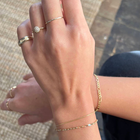 solid gold bracelets - seol gold