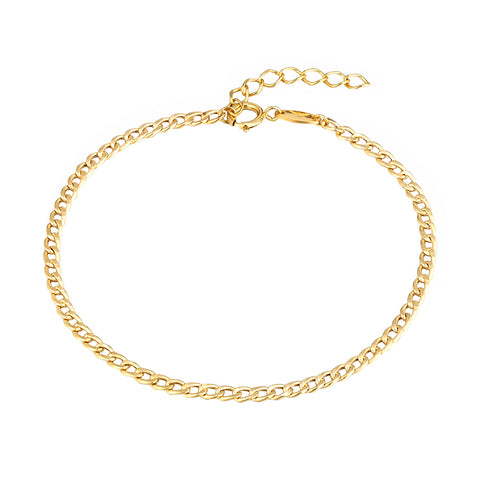 curb chain bracelet - seol gold