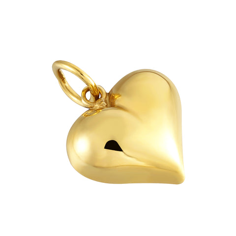 mid-size heart pendant - seol gold