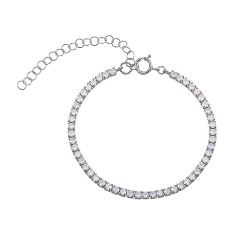 opal tennis bracelet - seol gold