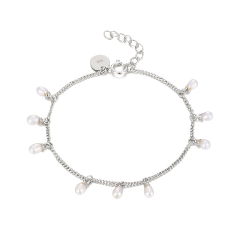 pearl charm bracelet - seol gold