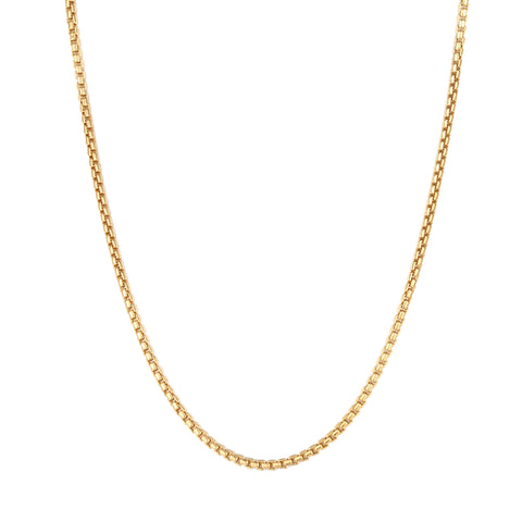 rounded box chain - seol gold