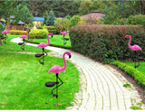 Solar LED Pink Flamingo Garden Light