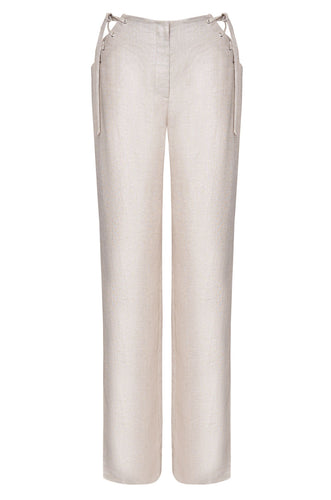 Linen string pants