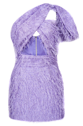 Liliac fluffy dress