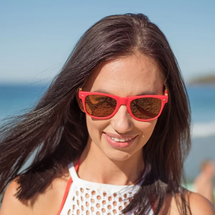 Woman wearing Cottesloe sunglasses 