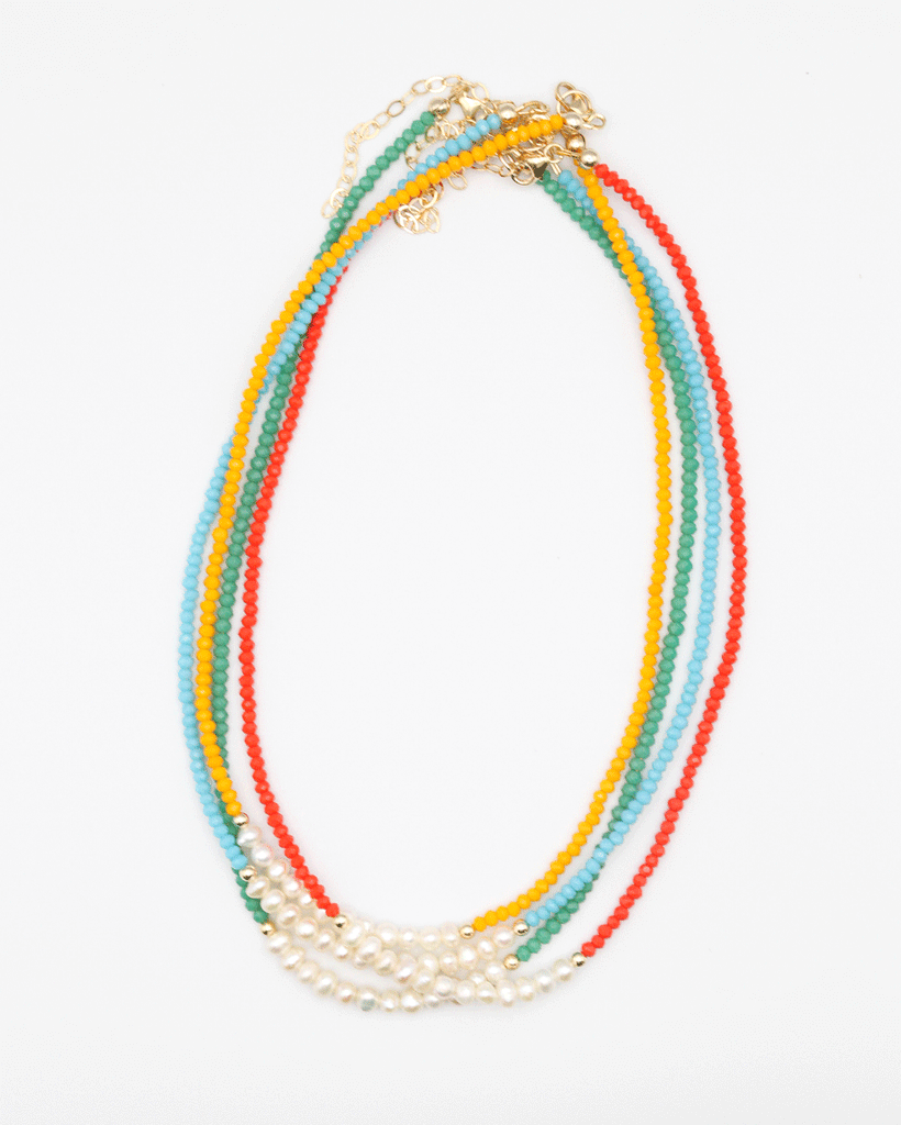 Girls Clay Bead Bracelets Nora Bracelet - Multi Color w/Star Charm