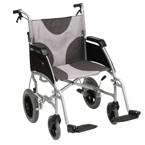 black and grey wheelchair