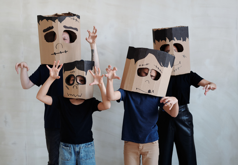 Cardboard box Halloween costumes