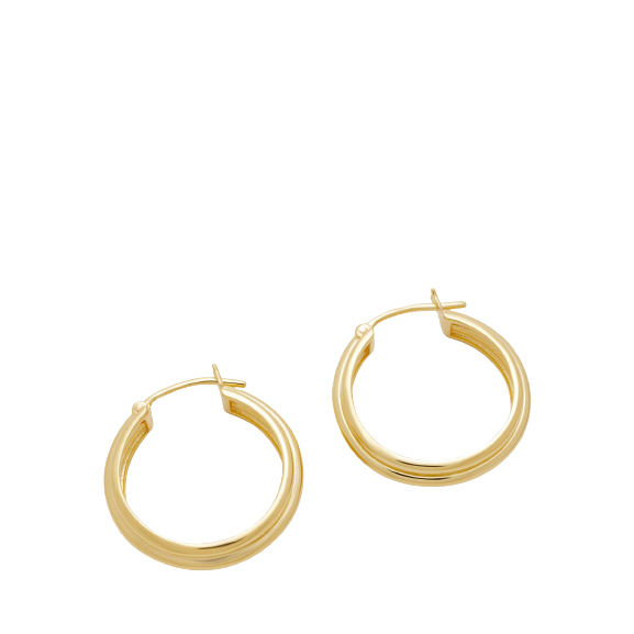 john lewis & partners hoop earrings - gold