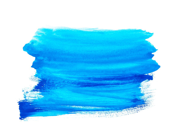 A blue colored brush painting