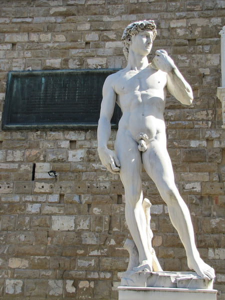 A Michelangelo's David statue