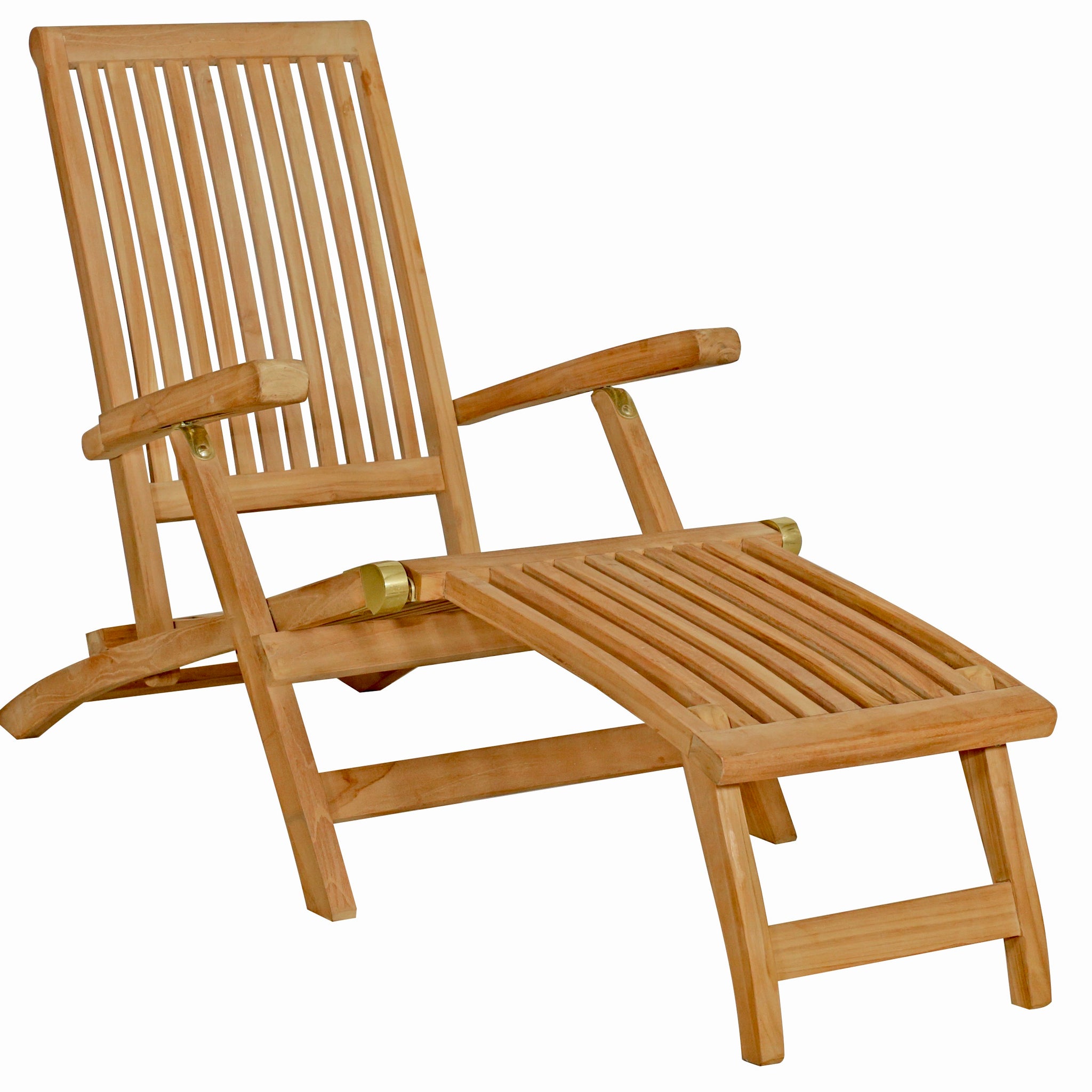 wooden garden steamer chairs