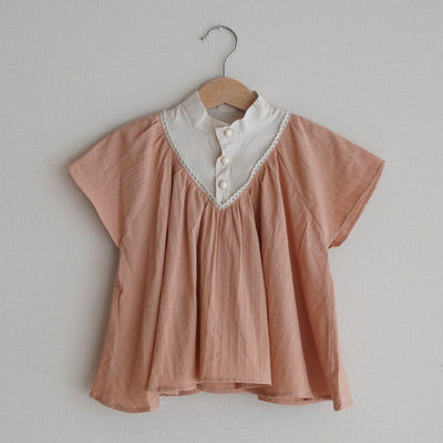 Pink Balloon Sleeves Top by Fish & Kids - Petite Belle | UK Stockist