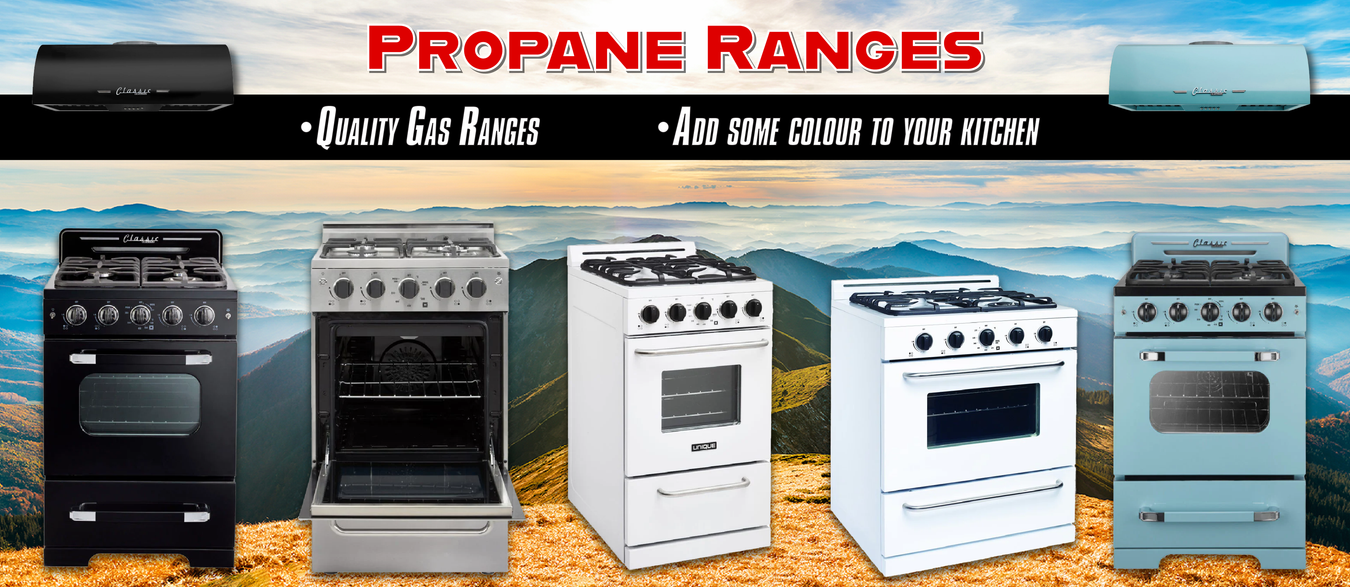 Unique Propane Ranges and Range Hoods — The Cabin Depot